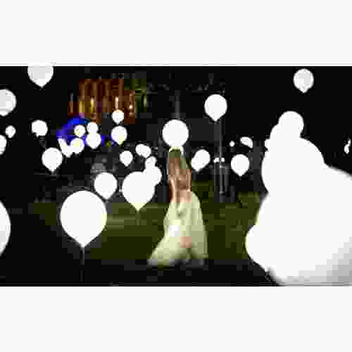 Светящиеся гелиевые шары на свадьбу